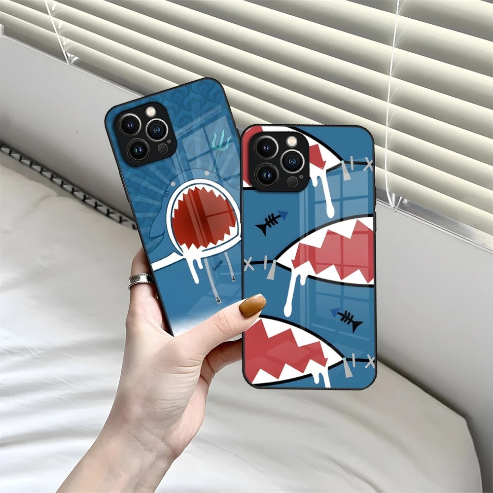 BK-1 Gawr Gura Hololive Anime Ốp Lưng Điện Thoại IPhone 13 15 16 14 12 11 Pro XS Max Plus Mini X XR 