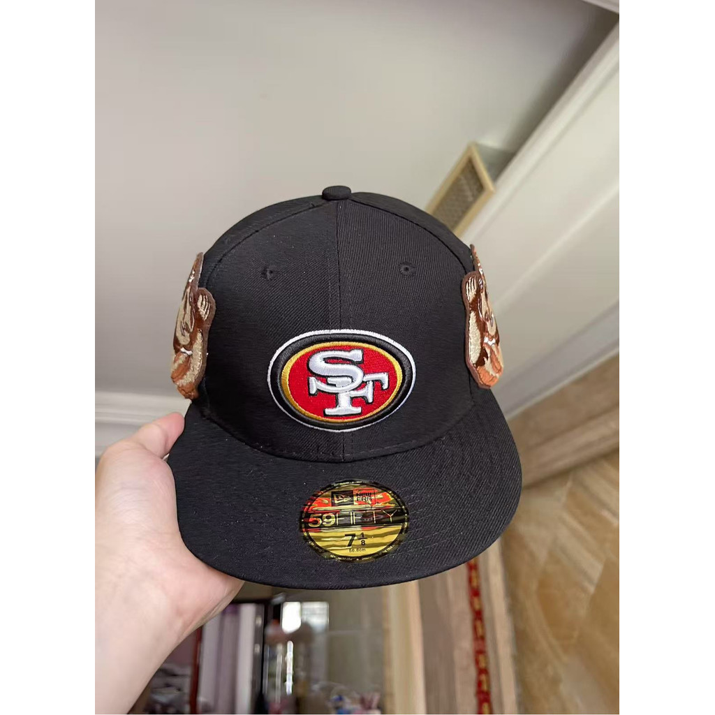 NFL San Francisco 49ers Mũ Phẳng Vành Chất Lượng Cao