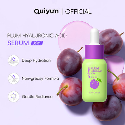 QUIYUM Plum & Hyaluronic Acid Serum with Collagen - Serum dưỡng ẩm mặt cho độ ẩm sâu, rạng rỡ nhẹ nhàng & cảm giác không nhờn 30ml