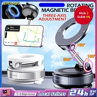 Giá đỡ điện thoại từ tính trên ô tô có thể gập lại – Chân đế hút chân không 720° Xoay cho Tesla, iPhone, Samsung, Xiaomi