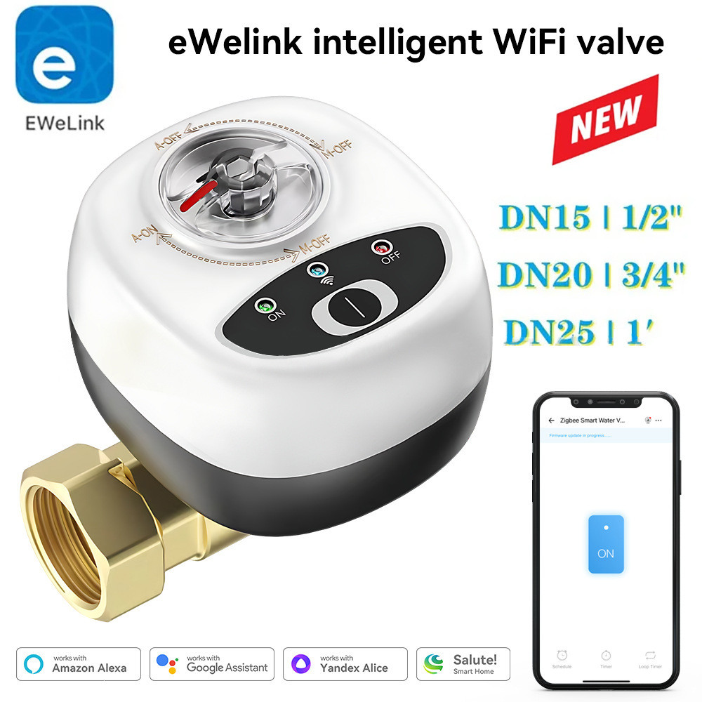 EWeLink eWeLink eWeLink WiFi Van Nước Thông Minh Tay Tự Động Tích Hợp Công Tắc Van Điện Ứng Dụng Con