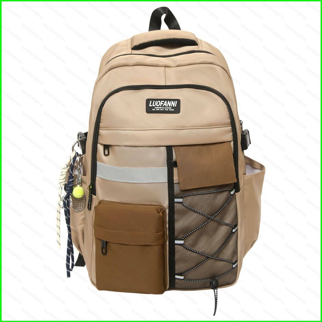 CH1 Cặp Ba Lô Dành Cho Học Sinh Dung Tích Lớn Nhẹ Thời Trang Đa Năng Nữ Túi Đi Học HC1