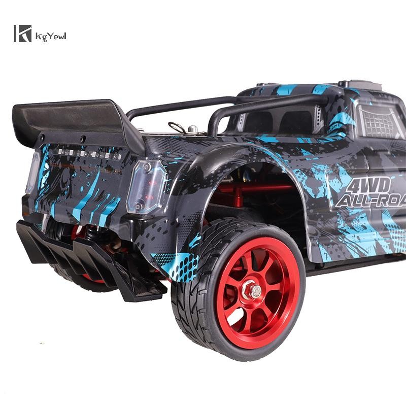 KgYewl 1 Bộ 65mm Lốp Cao Su Kim Loại Vành Bánh Xe 12mm Lục Giác Cho Wltoys 144001 144010 124007 1240