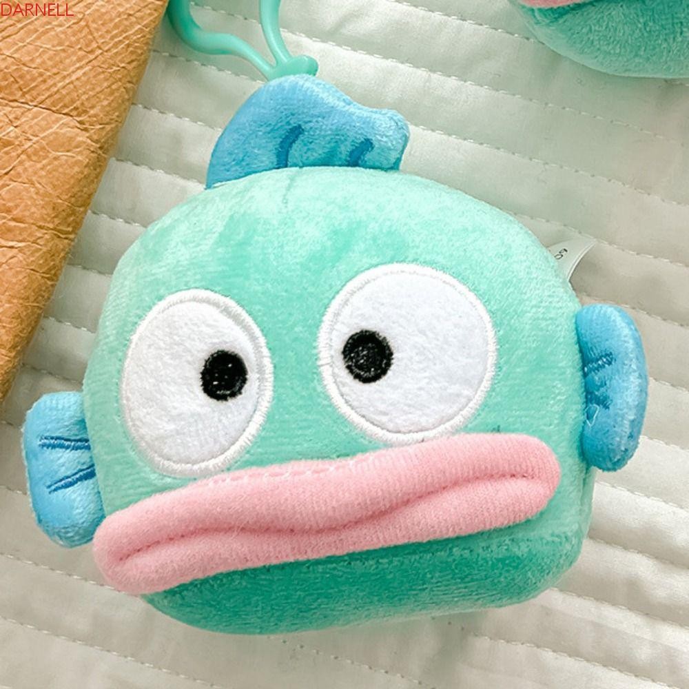 DARNELL Plush Hangyodon Keychain, Cute Cartoon Hangyodon Pendant, Kawaii Funny Japanese Style Kawaii