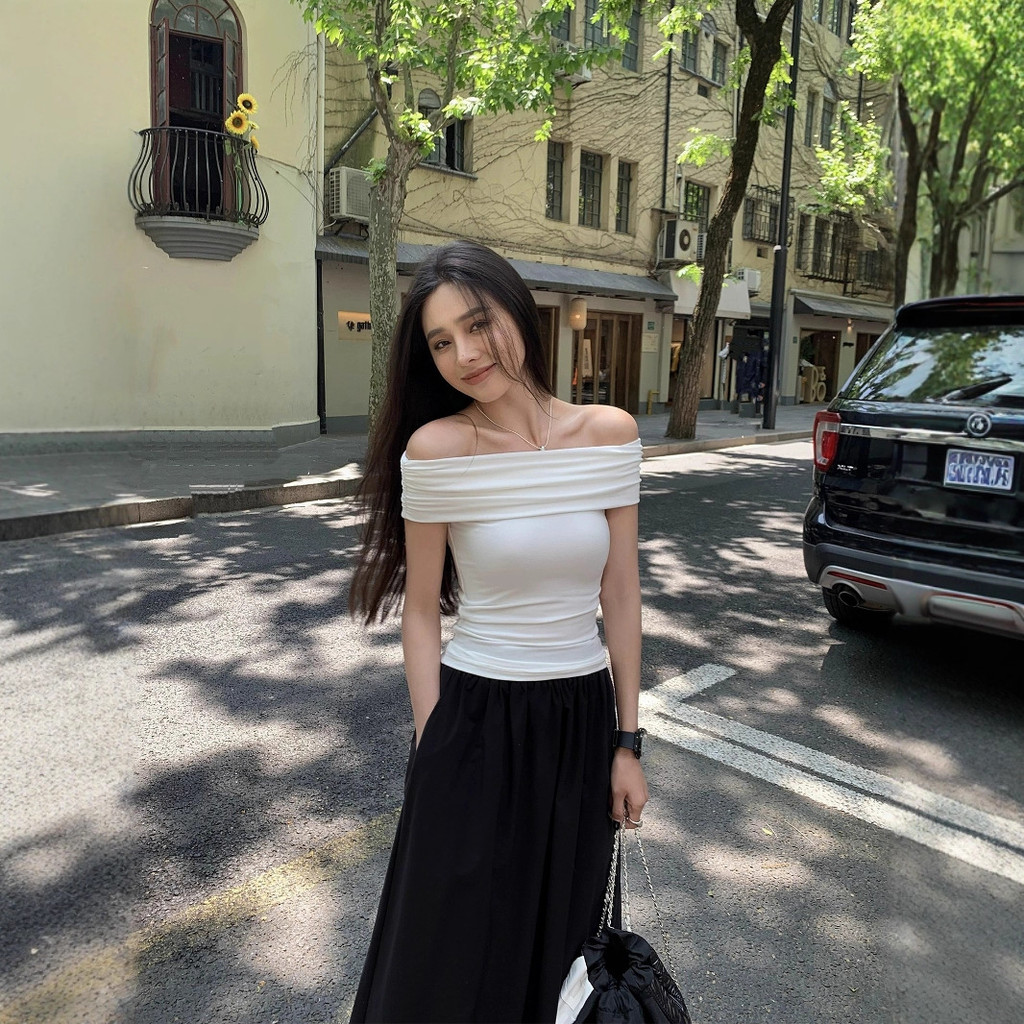 Chen Mifan Hồng Một Vai cho Nữ, Thiết Kế Mới Mùa Hè 2025