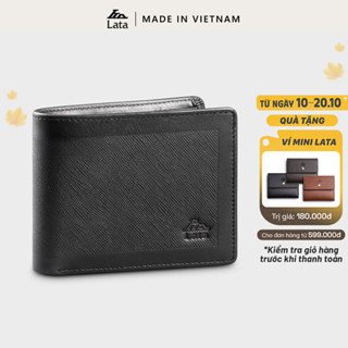Ví nam da bò LATA (Thời trang nam - Ví da bò thật cao cấp LVN130)