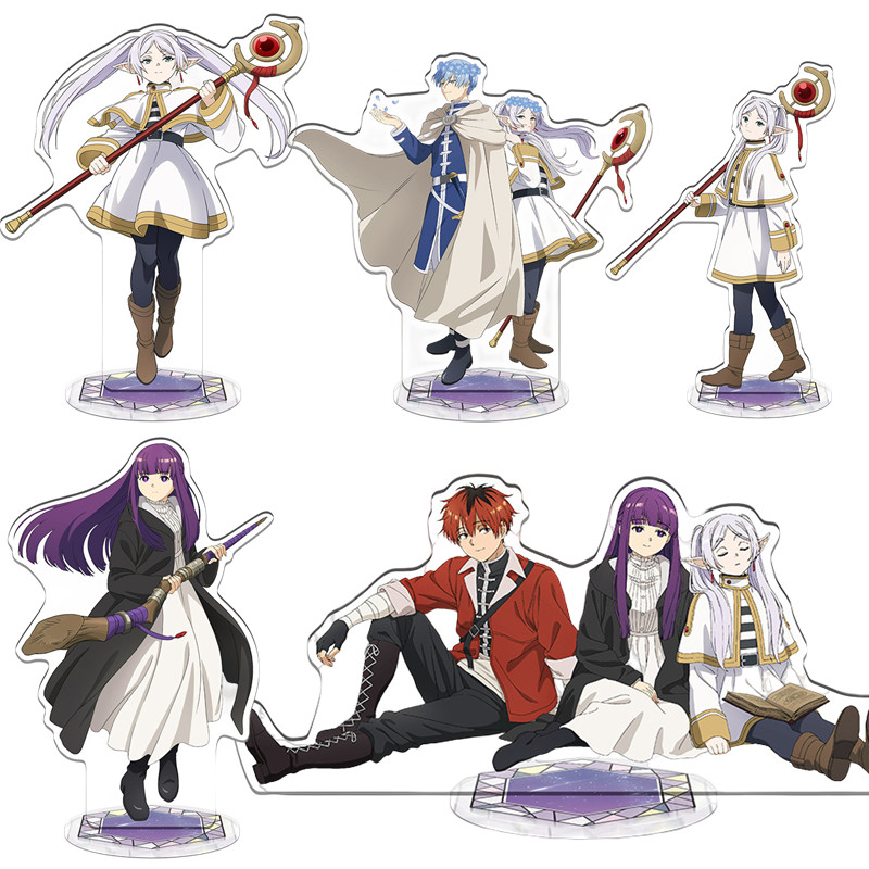 Anime Frieren: Beyond Journey's End Frieren at the Funeral Cosplay Acrylic Figure Stand Model Plate 