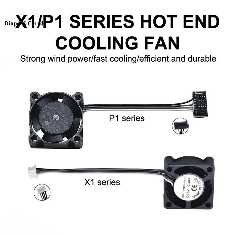 Quạt DIAPER & CORED 2510 Cho Quạt Làm Mát Hotend Bambu Lab X1 / P1 Có Cáp Quạt Làm Mát Nhanh Cho Bam