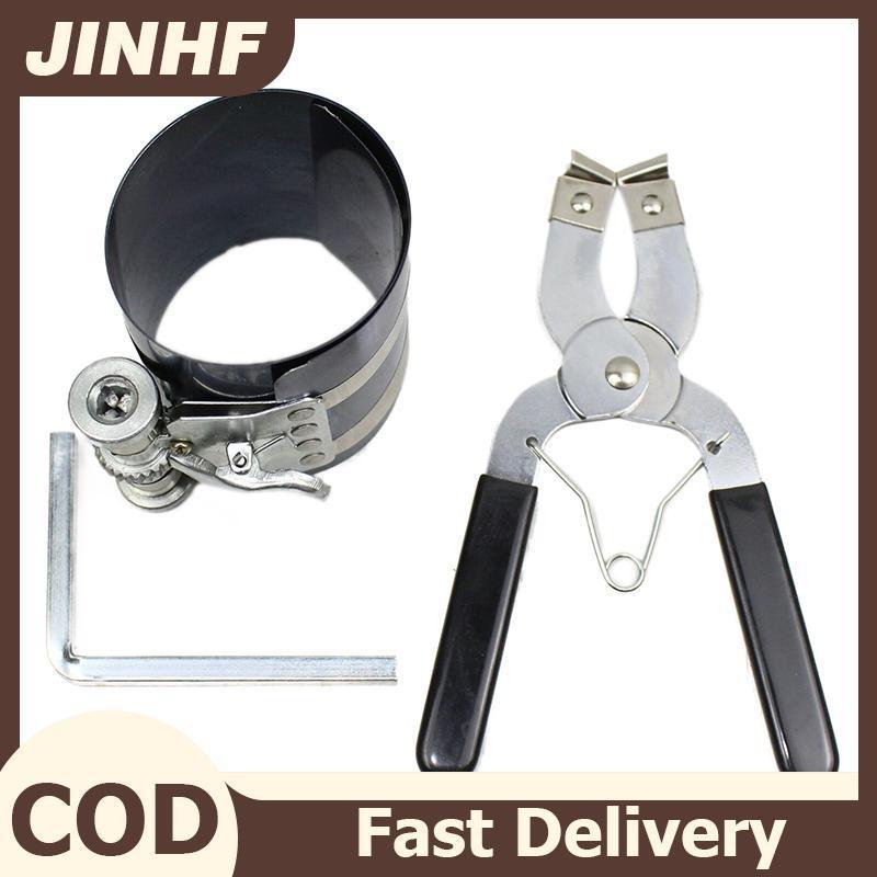 JINHF 1 Bộ Động Cơ Ô Tô Piston Vòng Cài Đặt Loại Bỏ Kích Thước Có Thể Điều Chỉnh Từ 53mm Đến 150mm V