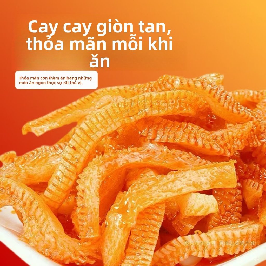 Mực chay moju shuang siêu cấp cay dạ dày bò chay Hồ Nam vị ma lạt snack moyu cày phim ăn vặt Trung Q