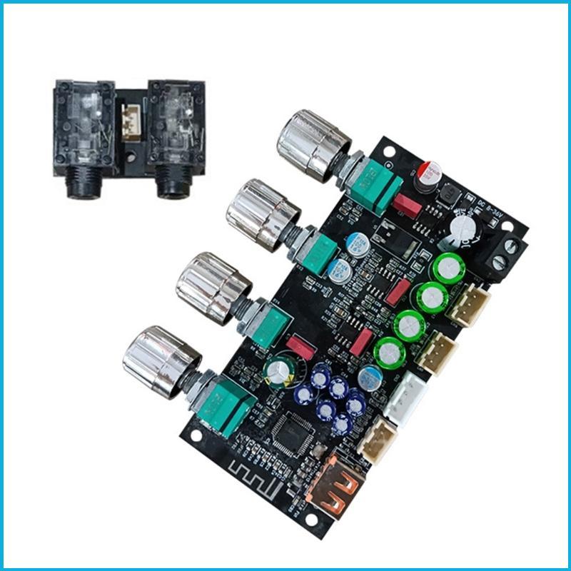 Utake 8-36V AMP Preamplifier Board Tần số Điều khiển âm thanh Rạp hát tại nhà Mô-đun Preamp DSP Trộn