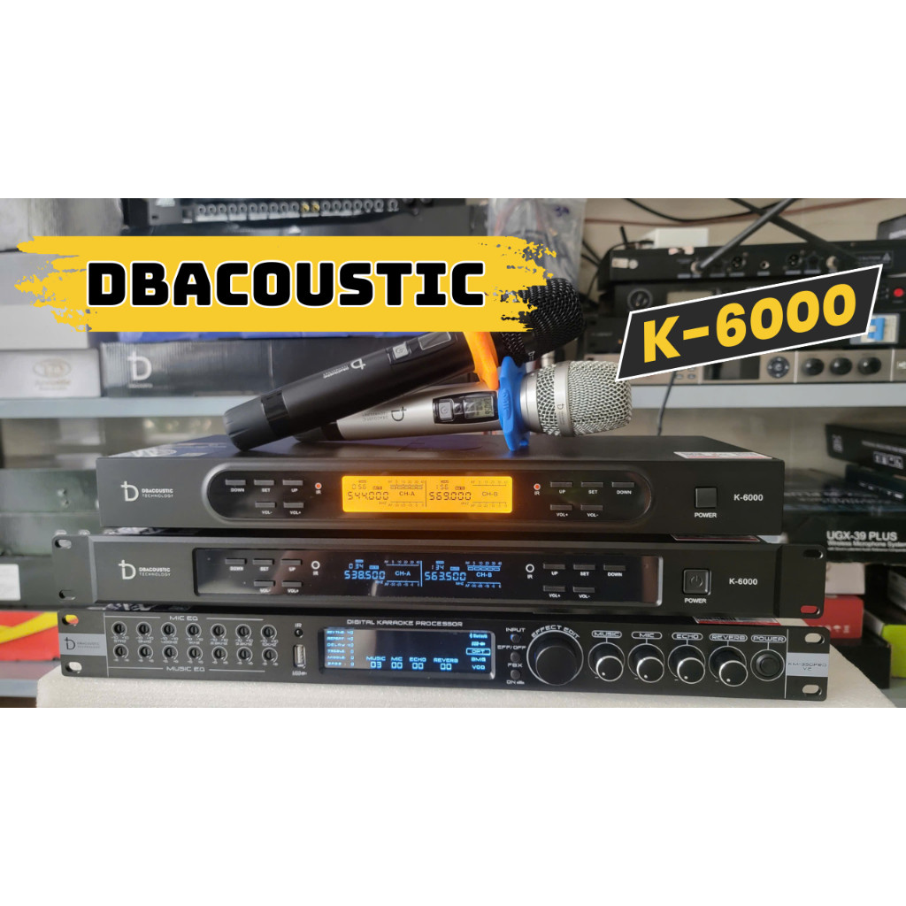 Micro Không Dây DBACOUSTIC K6000 predium New 2026 Cao Cấp Chất Lương-Tặng Kèm Pin Sạc..ND audio