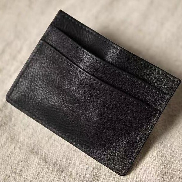 YJWP Card holder made of top-layer vegetable-tanned cowhide, simple card case, high-end multi-card s