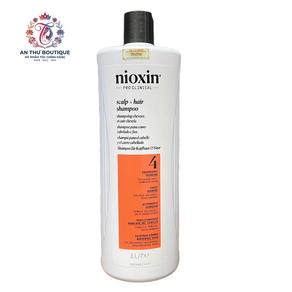 Dầu gội chống rụng tóc Nioxin System 4 Shampoo 1000ml ( New 2027 ) .AT