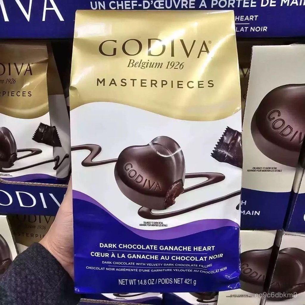 Gói sô cô la Godiva hình trái tim 421g Mỹ bơ ca cao nhân socola chảy cao cấp kẹo chocolate quà tặng 