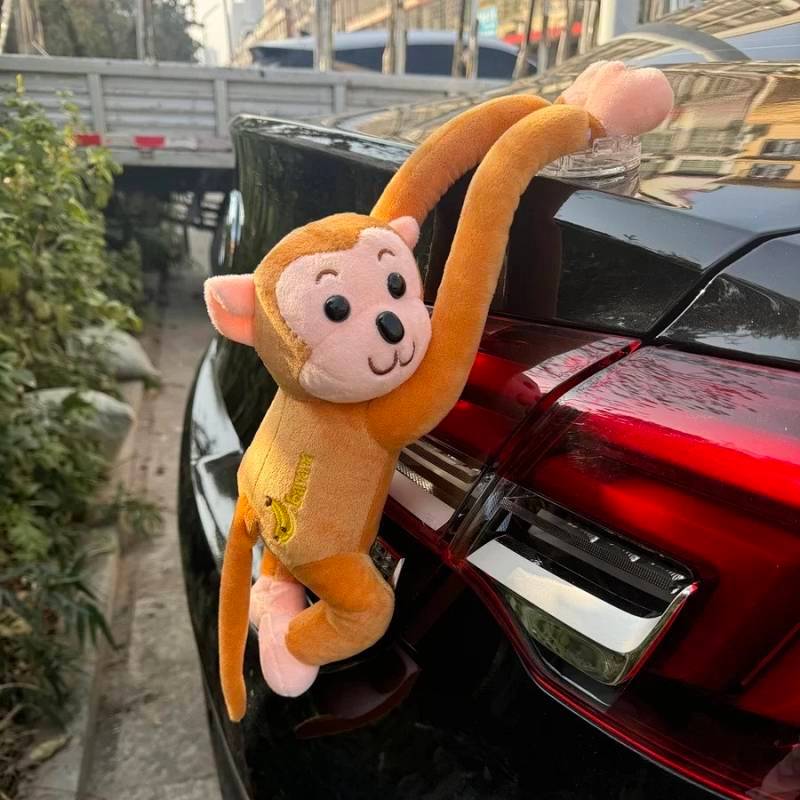 Monkey Creative Hanging Monkey Gibbon Car Exterior Decoration Doll Pendant Doll Exterior Decoration 