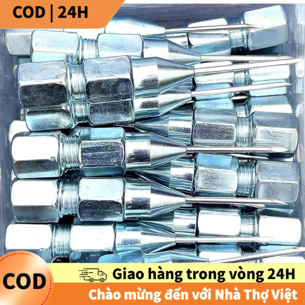 [COD] Kim bơm mỡ bò đa năng, bơm mỡ bò xe cơ giới, đầu kim nhọn