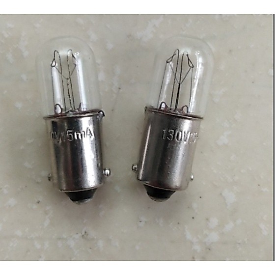 Bóng Đèn Sợi Đốt Đuôi Gài 9mm BA9S 130V 2.6W