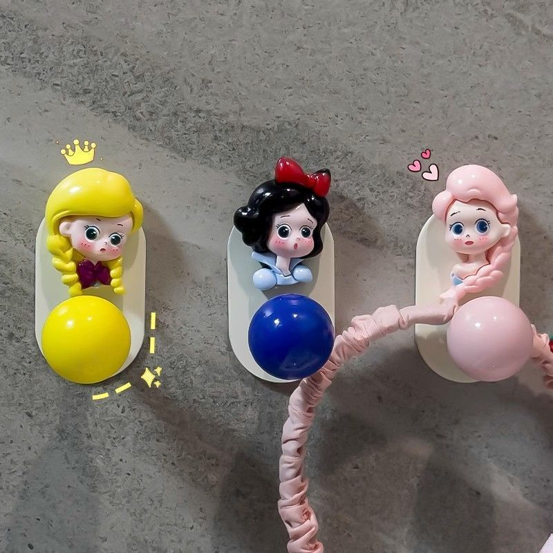 TQ~Disney towel hook, no drilling required, cute and creative cartoon towel bathroom rack, strong ad