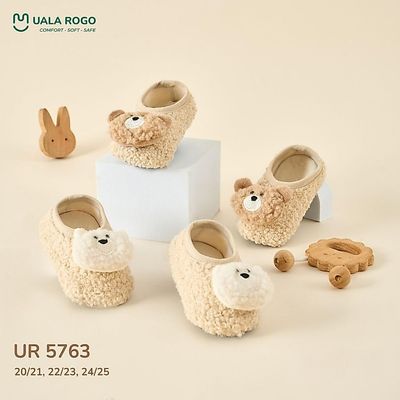 Giày bún tập đi cho bé Ualarogo đế Cao su mềm dẻo chống trượt an toàn bảo vệ ngón thoáng khí 5763