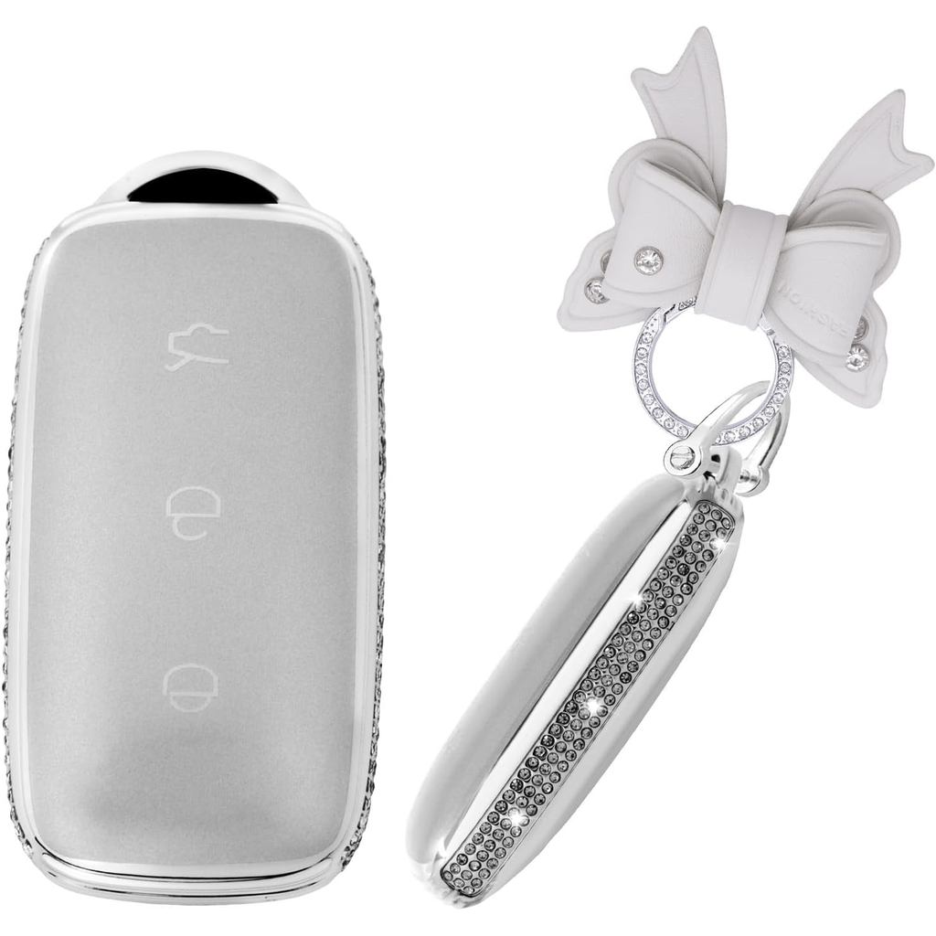 Dành Cho Geely Kim Cương Giả Chìa Khóa Xe Fob Bao Phù Hợp Cho Geely Galaxy EX5 L6 Galaxy L6 Max Gala