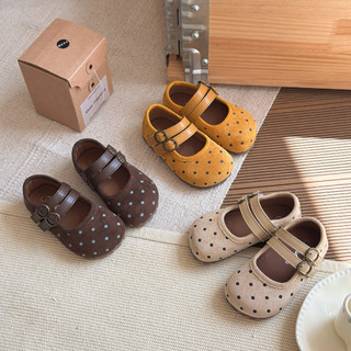 Mùa Thu 2025 Mới Trẻ Em Giày Thường Ngày Cho Bé Gái Thời Trang Phong Cách Hàn Quốc Đế Mềm Chống Trơn Trượt Giày Da Công Chúa Đa Năng