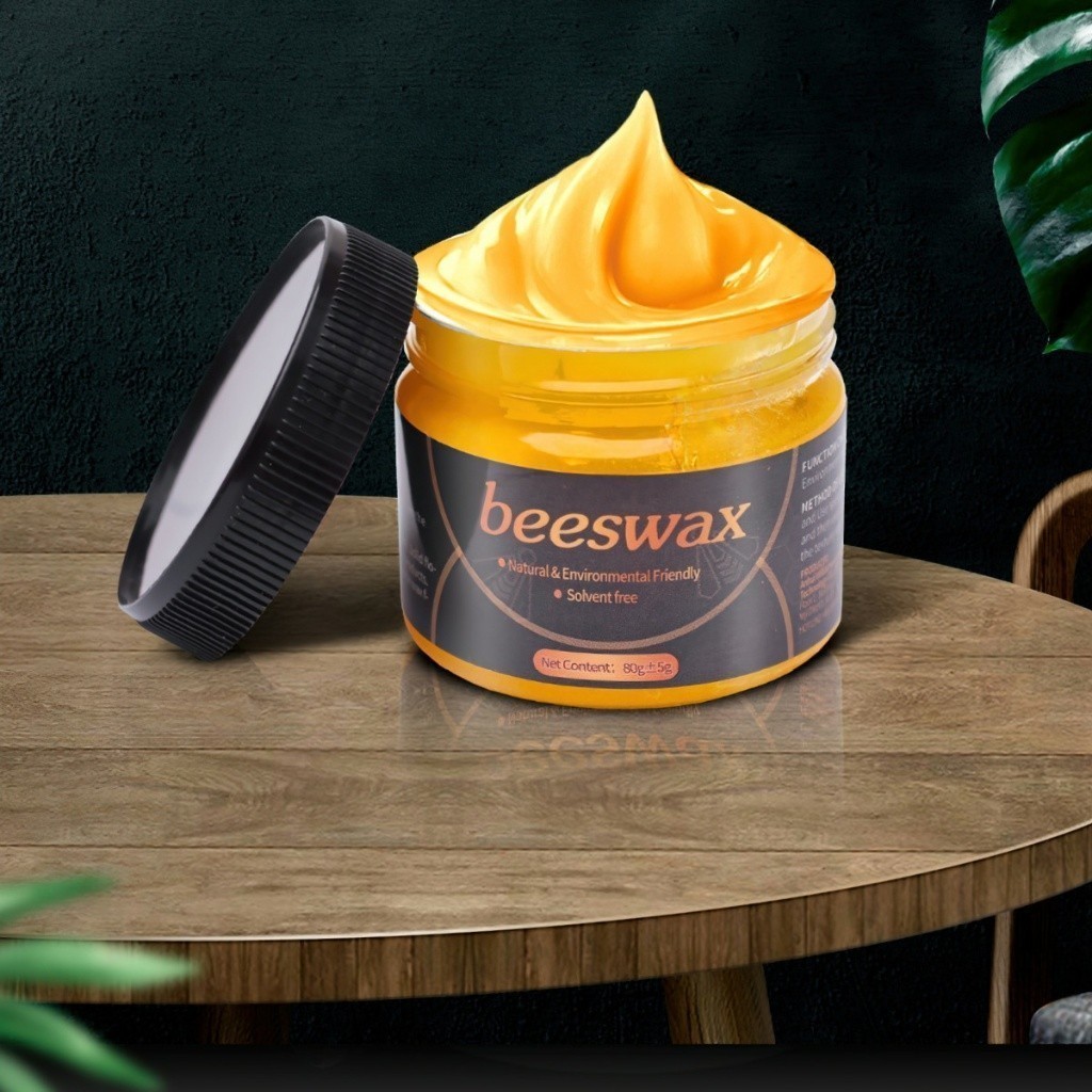 Sáp Ong Đánh Bóng Đồ Gỗ, Sàn Gỗ Beeswax 80gr - Làm mới, Phục hồi màu gỗ, vết xước bàn ghế, tủ, cửa gỗ SA888