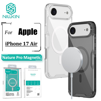 Nillkin Nature Pro Từ Tính Dành Cho iPhone 17 Air Case Siêu Mỏng Sang Trọng Mềm TPU Trong Suốt Túi Khí Chống Sốc Mặt Sau