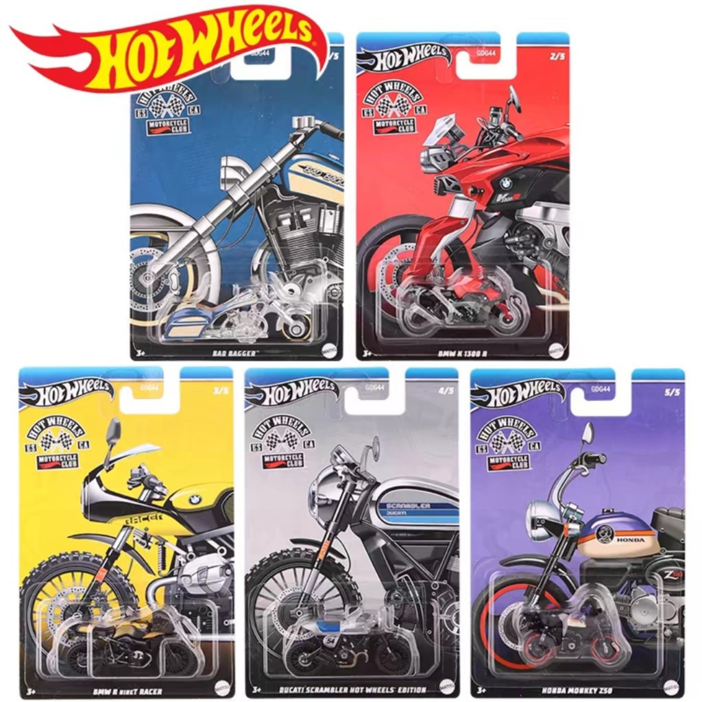 Hotwheels Hotwheels Bộ xe máy Harley Big Bengo BMW Ducati Honda GDG44