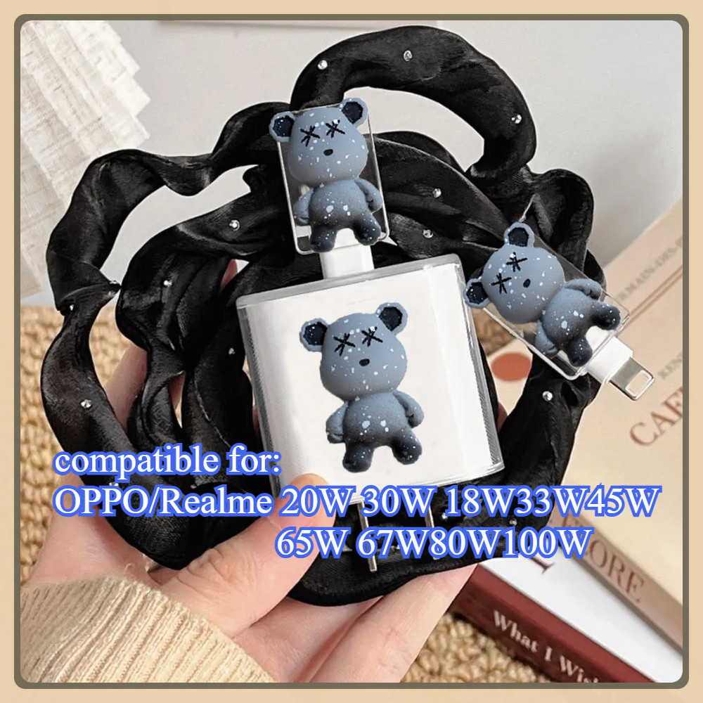 Vỏ sạc dây bảo vệ cáp gạc xám Tương thích cho Find X8 Pro 80w 18w 20W 30w 33w 45w 65w 67w 100w Vỏ TP