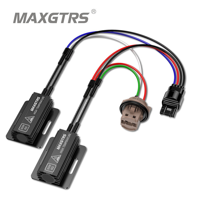 Bộ giải mã ô tô MAXGTRS BAU15S 1156 BA15S 1157 BAY15D 7440 7443 LED Bật Điện trở tải Singal Dây Canb