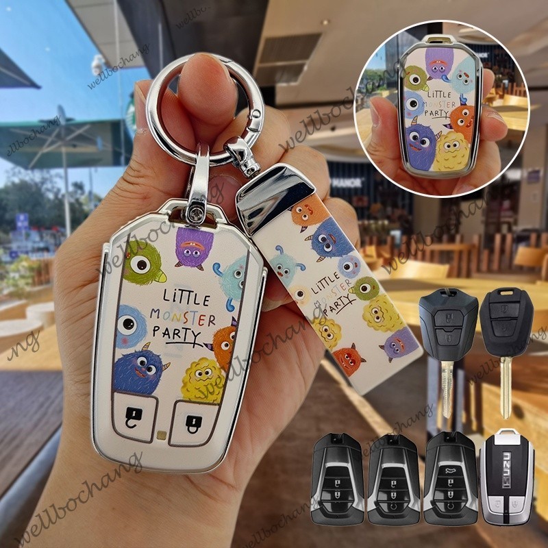 Khung chìa khóa Isuzu Dmax MUX 2022-2025 D-max Mu-X Spark Mu-7 Móc khóa