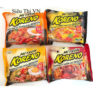  Combo 5 Gói  10 gói mì Trộn Koreno hương vị đặc biệt 73gr 