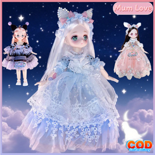 30CM Búp Bê BJD Mặt Anime Dễ Thương Có Khớp Linh Hoạt,chúa Tự Do Thay đồ Quà Sinh Nhật Cho Bé Gái 