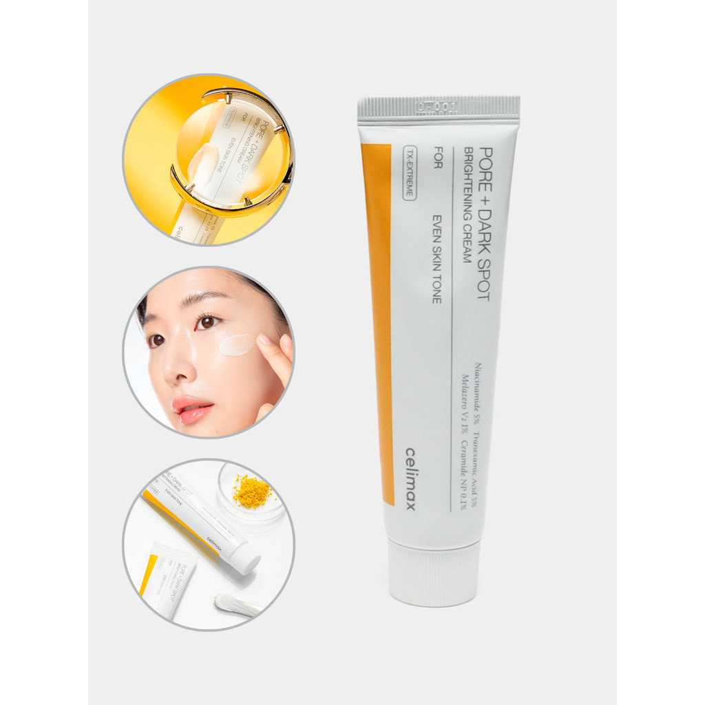 Kem dưỡng ẩm 35ml nâng tone da Celimax Pore+Dark Spot Brightening Cream