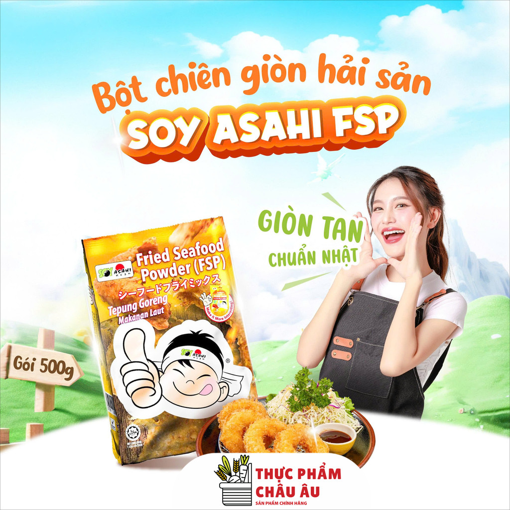 Bột chiên giòn hải sản tempura cao cấp Soy Asahi FSP - Gói 500g