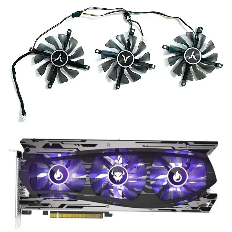 Quạt GPU 85MM 4PIN RTX3060 3060TI thích hợp cho YESTON GeForce RTX 3060 RTX 3060 Ti quạt thay thế ca