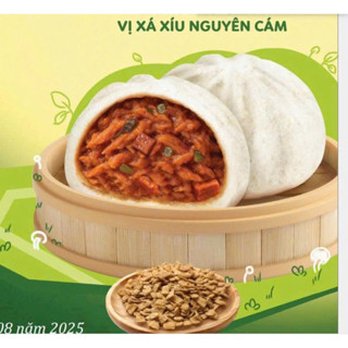  Bánh Bao Chay Xá Xíu Nguyên Cám Thọ Phát Bịch 4 Bánh   Hàng lạnh giao HCM   