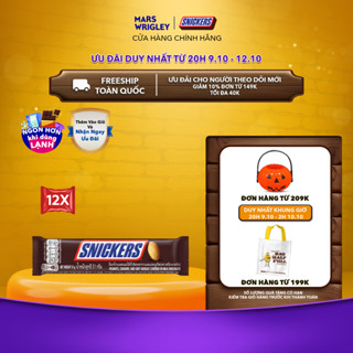Combo 12 thanh kẹo Socola Snickers thanh 51g