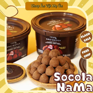   Date mới  Socola tươi Nama Nội Địa Trung  kèm đá khô  1 hộp 408gr - Socola Nama nấm hảo hạng Tiệm Ăn Vặt Mẹ Ún 