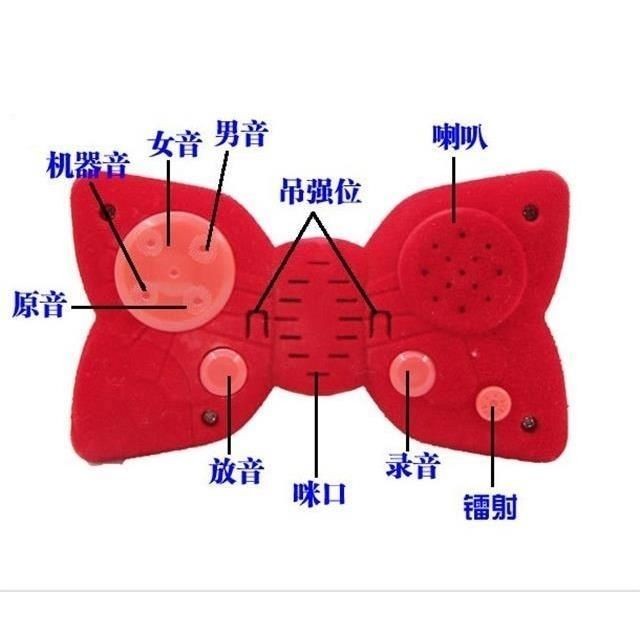 2025 Sản Phẩm Mới Anime Hàng Hóa Conan Voice Changer Laser Nơ Loại Bướm Thay Đổi Giọng Nói Biến Áp Đ