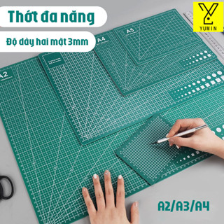  Bảng kê cắt tự liền A3 DIY Cutting Mat thủ công kê vải đất nặn làm thủ công  Có thể sử dụng được ở cả hai bên. 