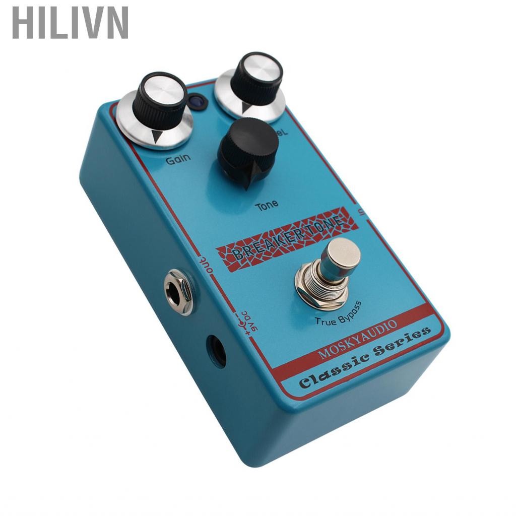 hilivn MOSKYAUDIO BREAKER TONE Overdrive Guitar Effect Pedal Vintage Tube Warmth Gain Tone Controls 