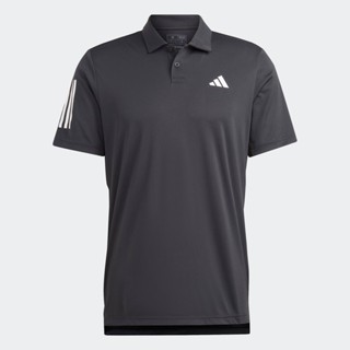 adidas Quần vợt Áo Polo Tennis 3 Sọc Club Nam Đen HS3269