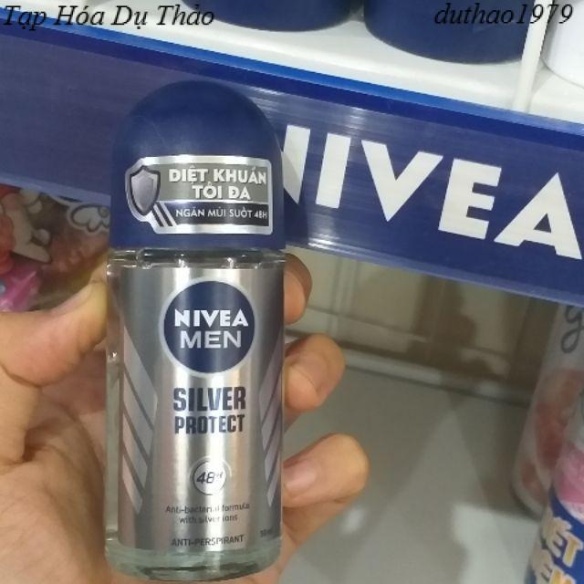 Lăn Ngăn Mùi NIVEA MEN SILVER PROTECT 50ml