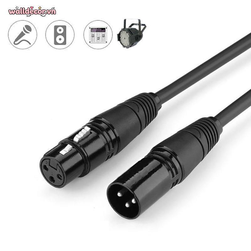 Wa DMX 3-PIN DMX512 Cáp Nam Sang Nữ LED PAR Đèn Sân Khấu DMX Dây Tín Hiệu Dj Thiết Bị DMX512 Dòng Tí