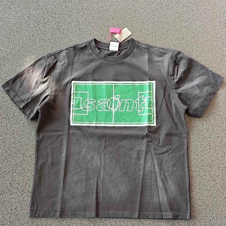 QNJK Saint Michael Oasis Crack vintage Washed vintage distressed loose fit VTG Short Sleeve T T-shir