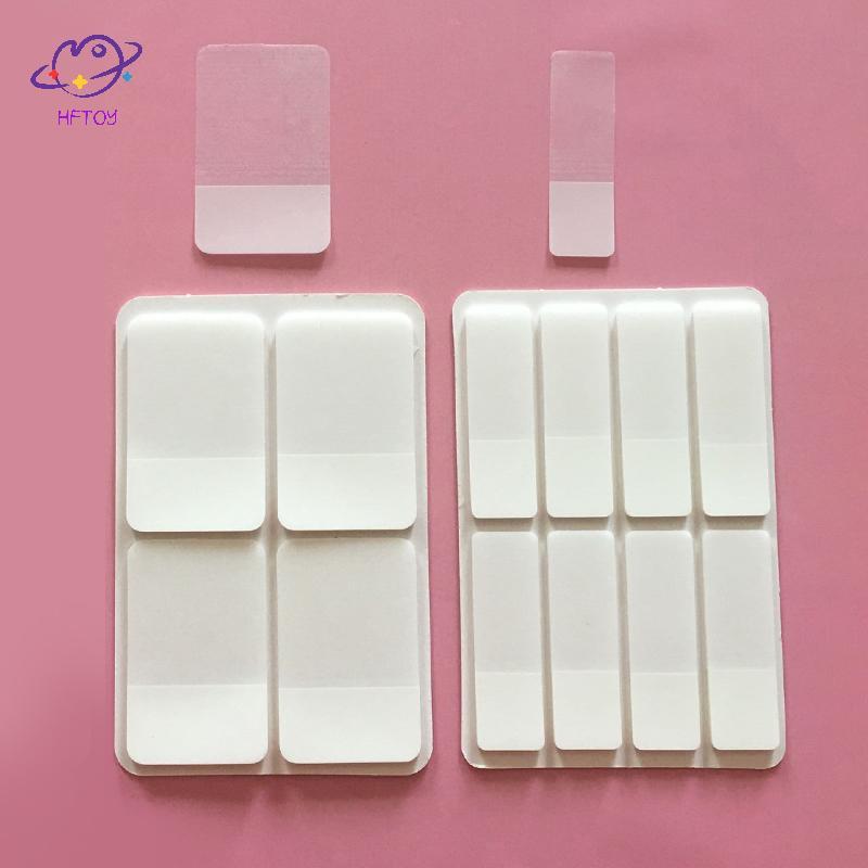 HFTOY 80 / 160Pages Frosted Simple Pure White Index Stiers Nhãn trong suốt Stiers DIY Stiy Notes Đồ 