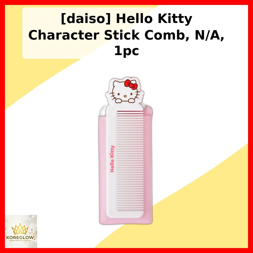 [daiso] Lược dính nhân vật Hello Kitty, N / A, 1 cái / Lược Hello Kitty Hàn Quốc / Chạm vào di động 