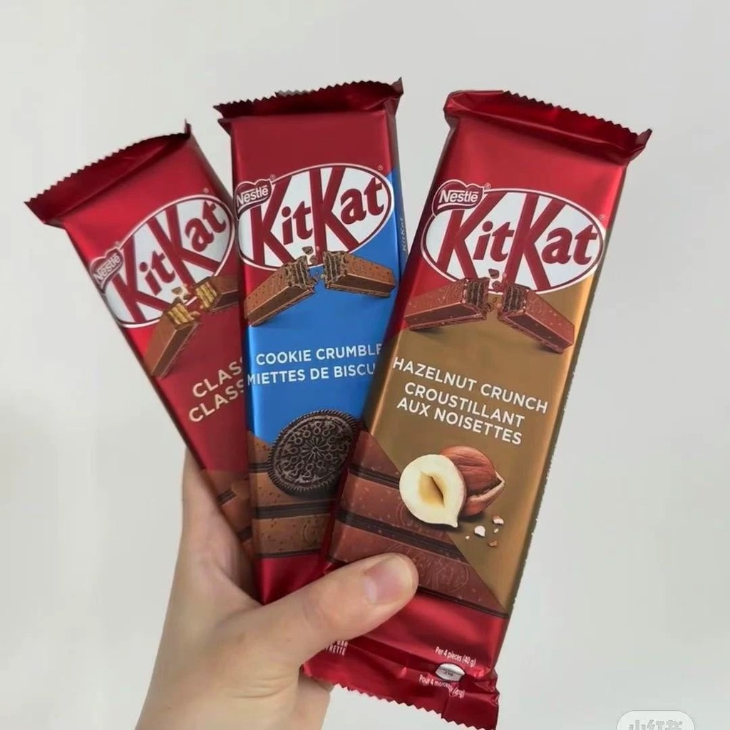 Hồng Kông Kitkat Nestle Kitkat Milk / Hazelnut / Bánh quy sô cô la 120g / Hong Kong Nhập khẩu Kitkat